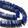2 x 16 Inches Gorgeous Quality Natural Deep Blue - Lapis Lazuli Smooth Heishi Shape Beads size 4 - 5 mm approx